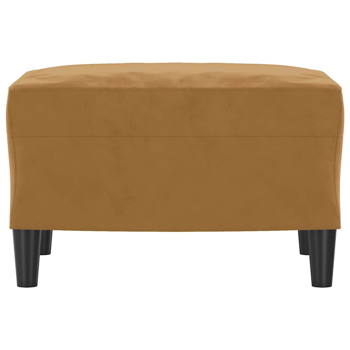 fodskammel 60x50x41 cm velour brun