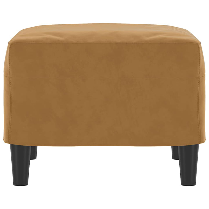 fodskammel 60x50x41 cm velour brun