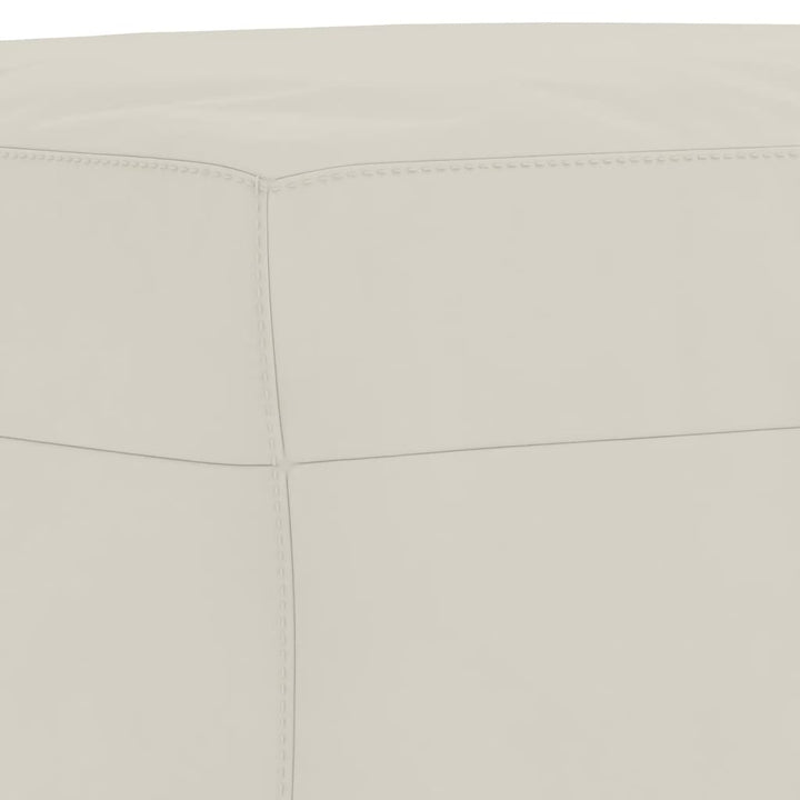 fodskammel 60x50x41 cm velour Cremefarvet