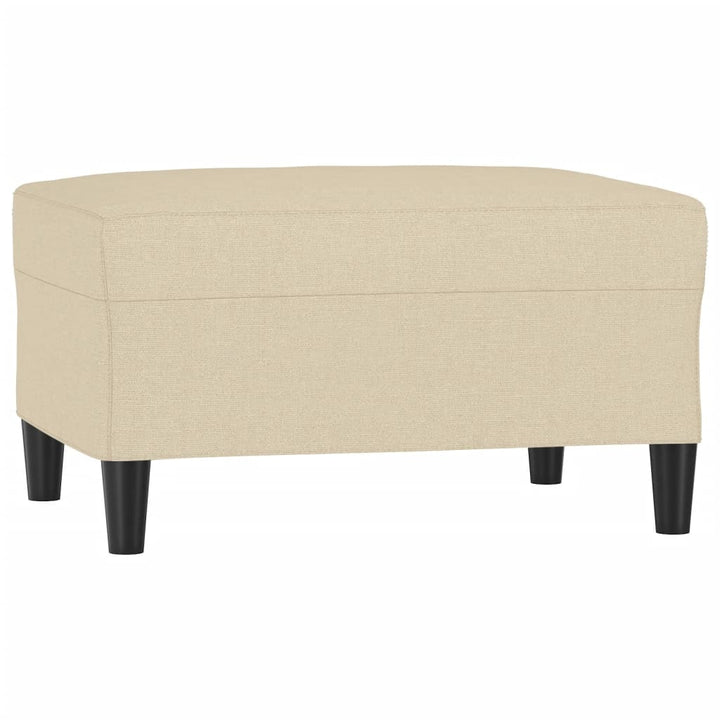 fodskammel 70x55x41 cm stof cremefarvet