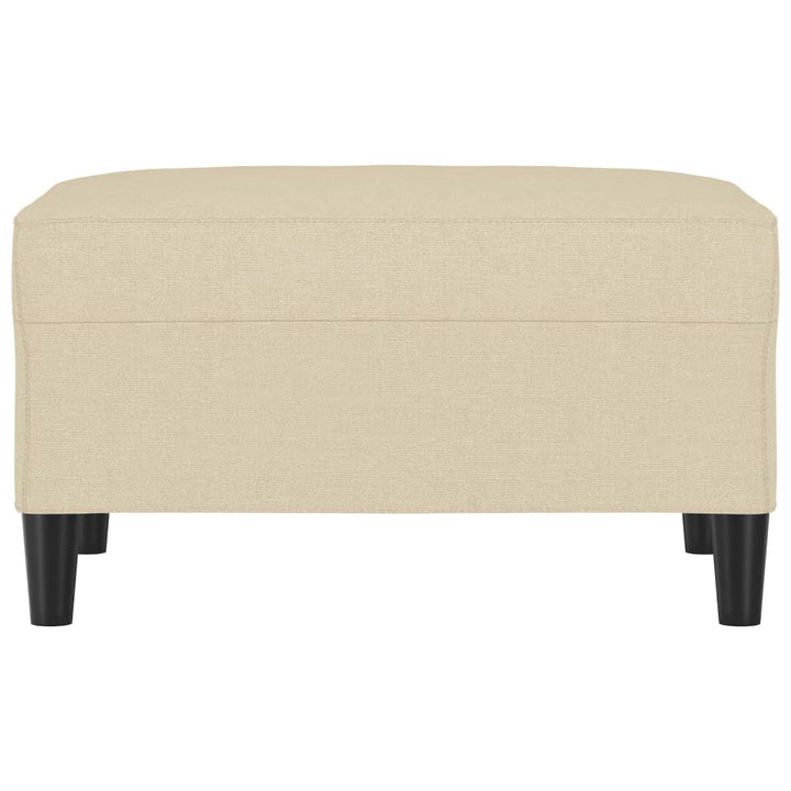 fodskammel 70x55x41 cm stof cremefarvet