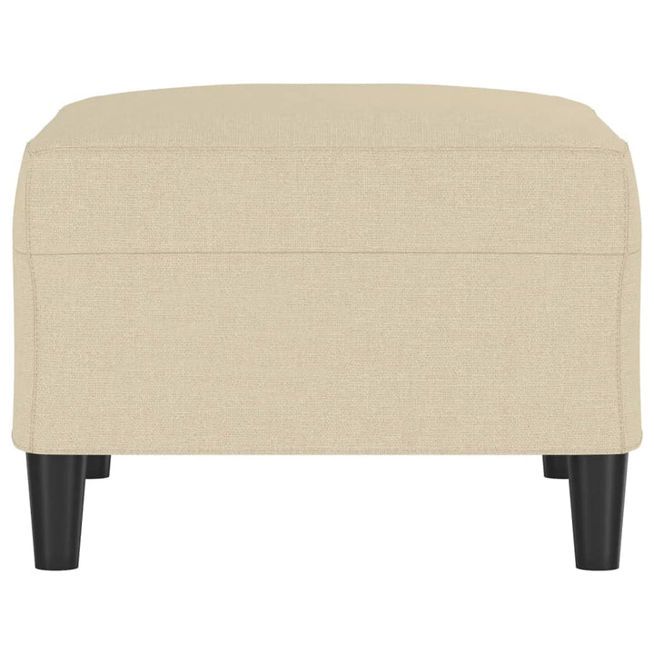 fodskammel 70x55x41 cm stof cremefarvet