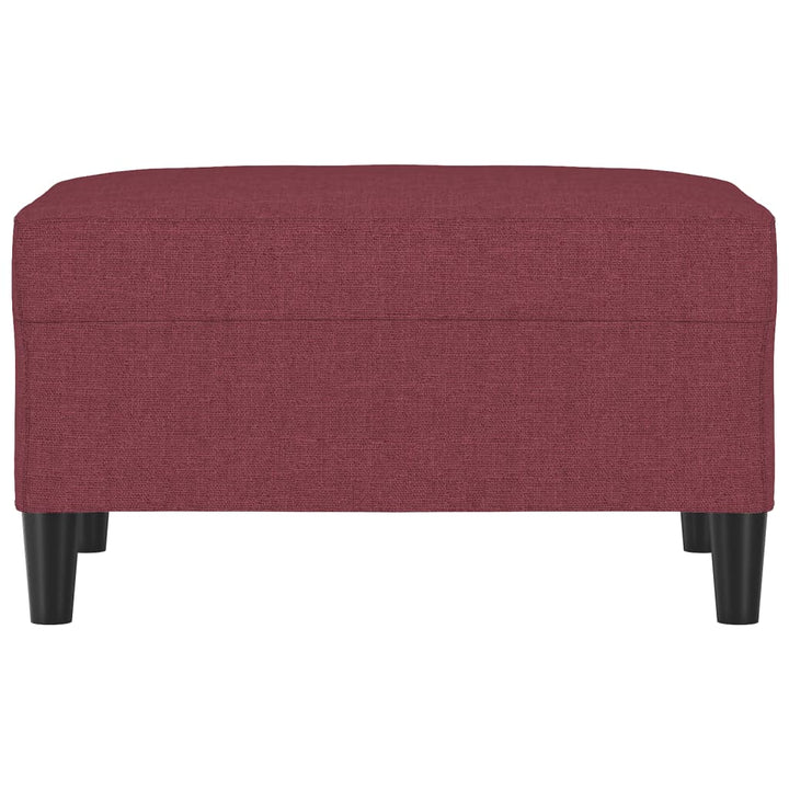 fodskammel 70x55x41 cm stof vinrød