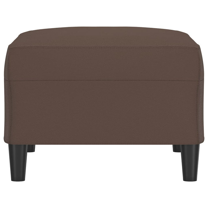 fodskammel 70x55x41 cm kunstlæder brun