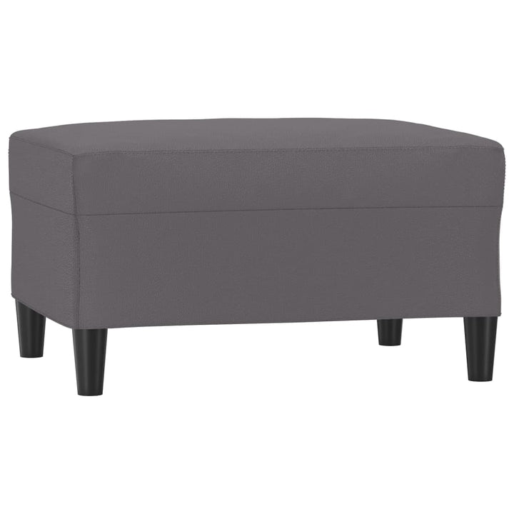 fodskammel 70x55x41 cm kunstlæder grå