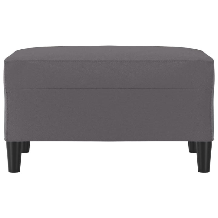 fodskammel 70x55x41 cm kunstlæder grå