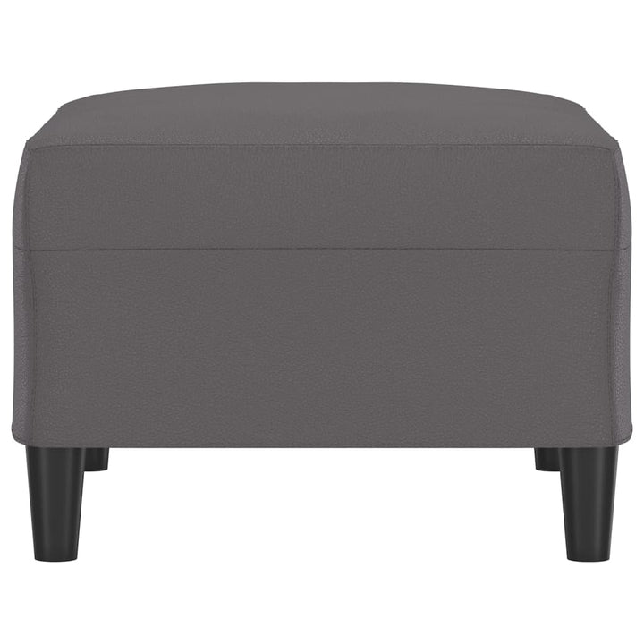 fodskammel 70x55x41 cm kunstlæder grå