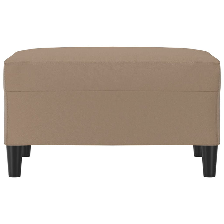 fodskammel 70x55x41 cm kunstlæder cappuccinofarvet