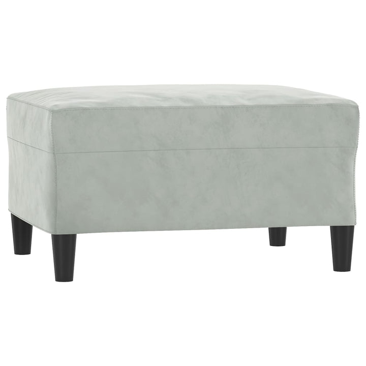 fodskammel 70x55x41 cm velour grå