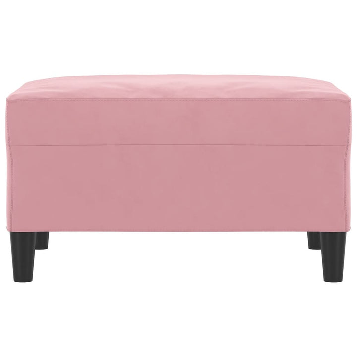fodskammel 70x55x41 cm velour lyserød