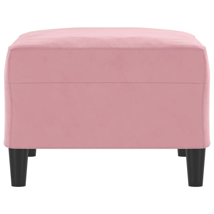 fodskammel 70x55x41 cm velour lyserød