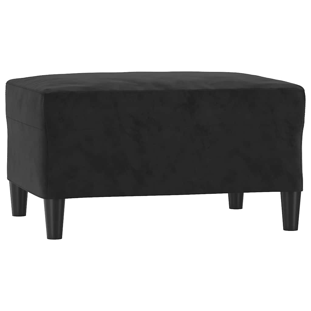 fodskammel 70x55x41 cm velour sort