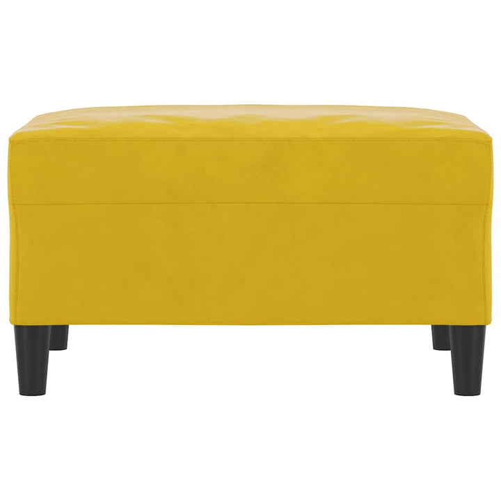 fodskammel 70x55x41 cm velour gul