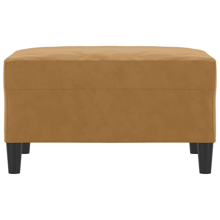 fodskammel 70x55x41 cm velour brun