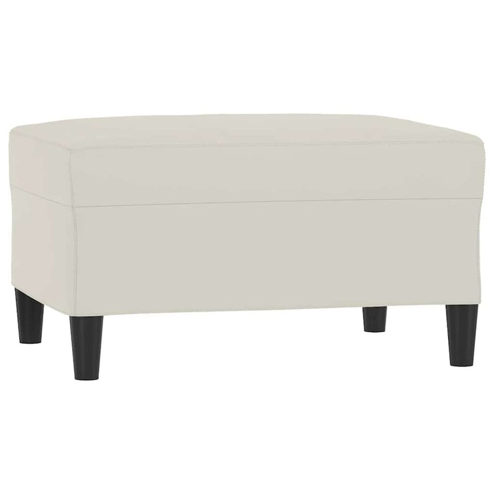 fodskammel 70x55x41 cm velour cremefarvet