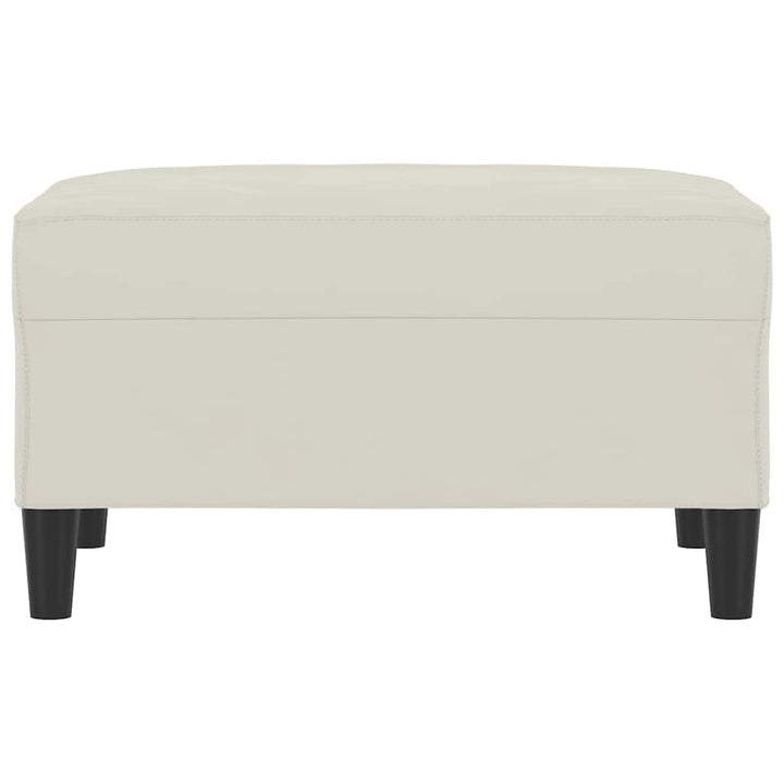 fodskammel 70x55x41 cm velour cremefarvet