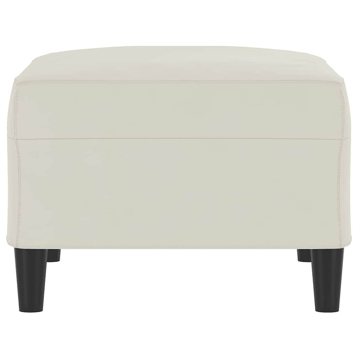 fodskammel 70x55x41 cm velour cremefarvet