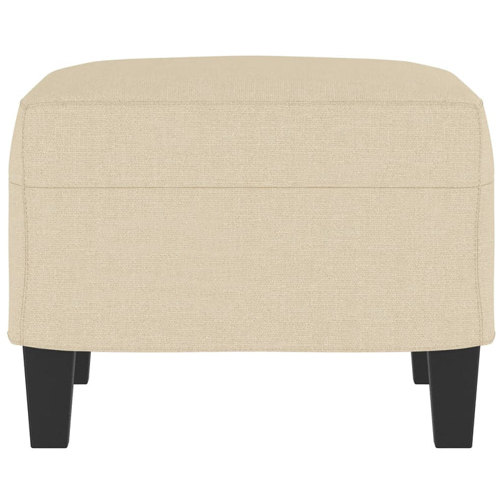 fodskammel 60x50x41 cm stof cremefarvet