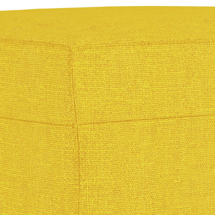 fodskammel 60x50x41 cm stof gul
