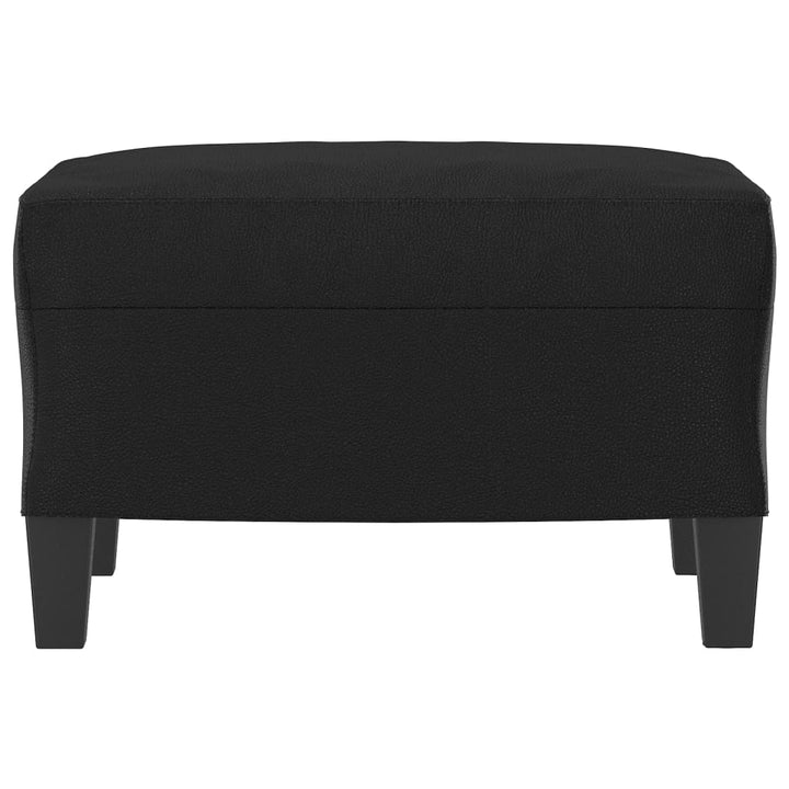 fodskammel 60x50x41 cm kunstlæder sort