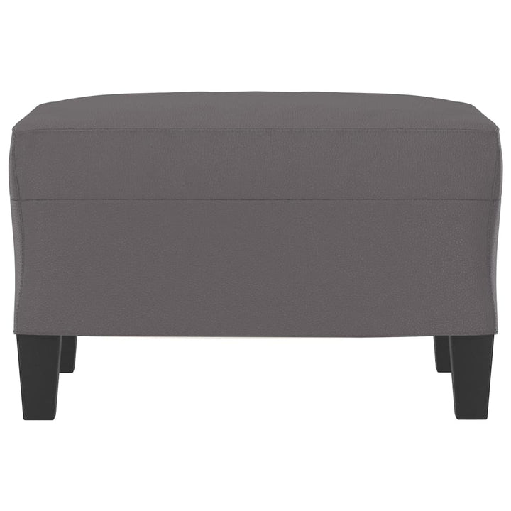 fodskammel 60x50x41 cm kunstlæder grå