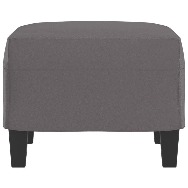fodskammel 60x50x41 cm kunstlæder grå