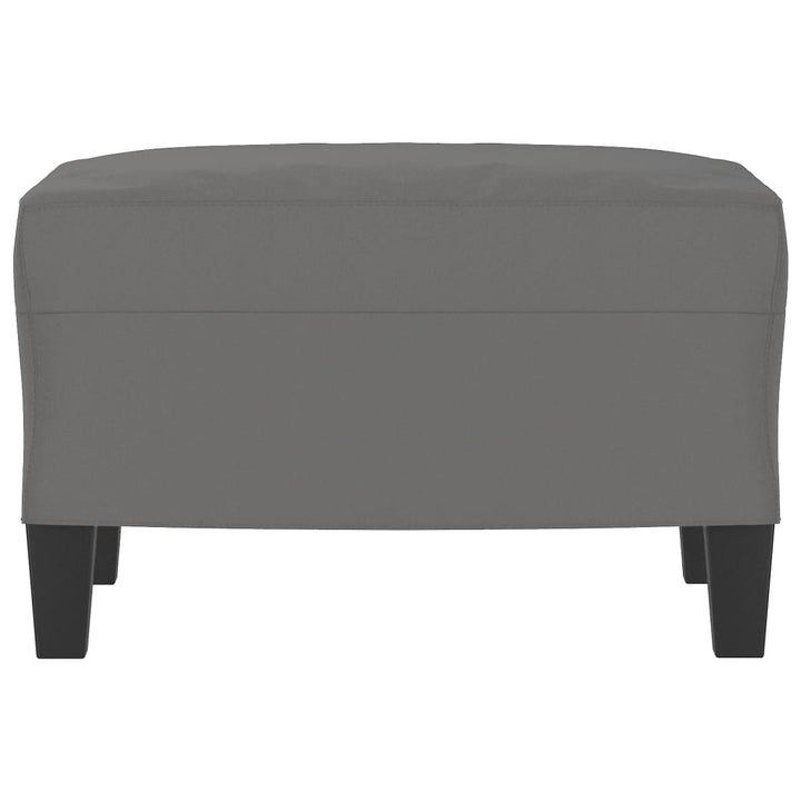 fodskammel 60x50x41 cm mikrofiberstof mørkegrå