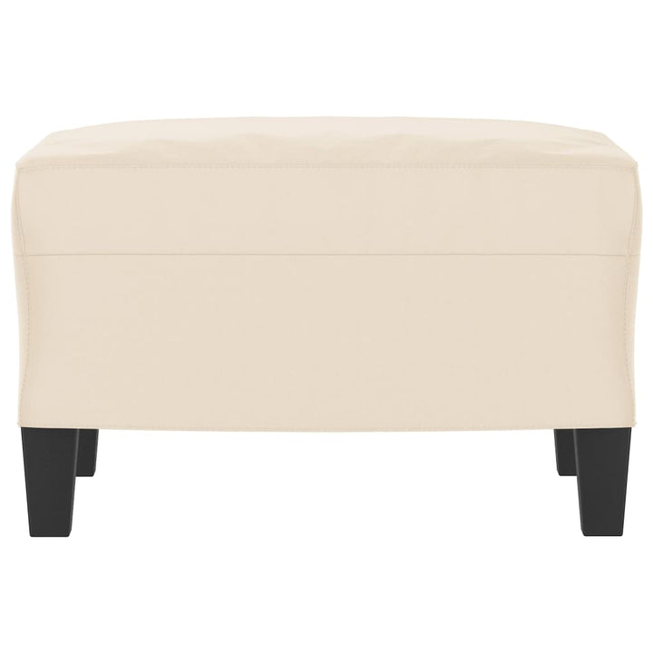 fodskammel 60x50x41 cm mikrofiberstof beige