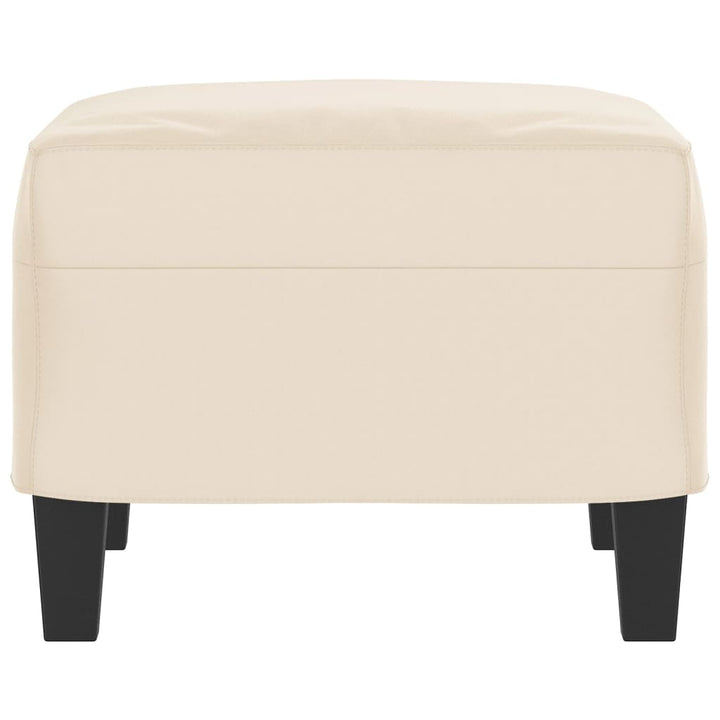 fodskammel 60x50x41 cm mikrofiberstof beige