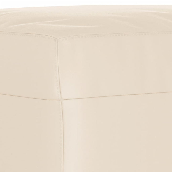 fodskammel 60x50x41 cm mikrofiberstof beige