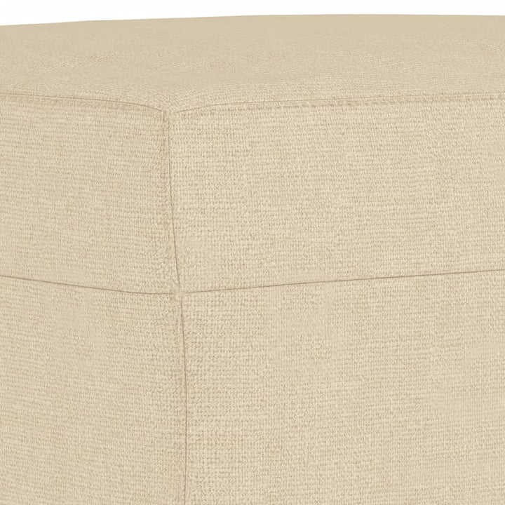 fodskammel 70x55x41 cm stof cremefarvet