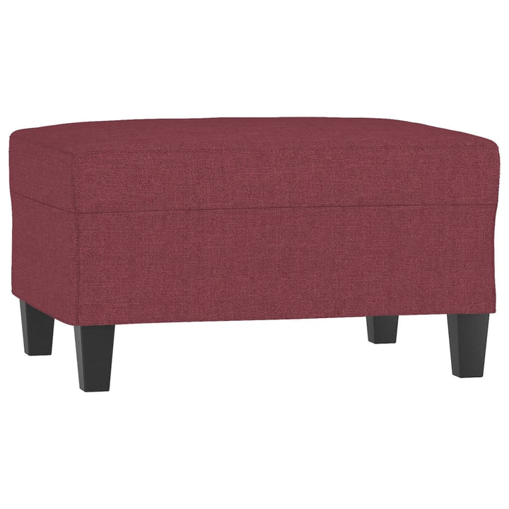 fodskammel 70x55x41 cm stof vinrød