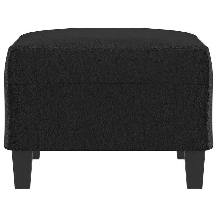 fodskammel 70x55x41 cm kunstlæder sort