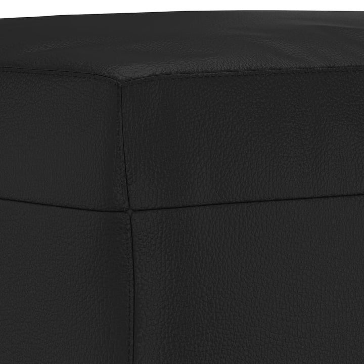 fodskammel 70x55x41 cm kunstlæder sort