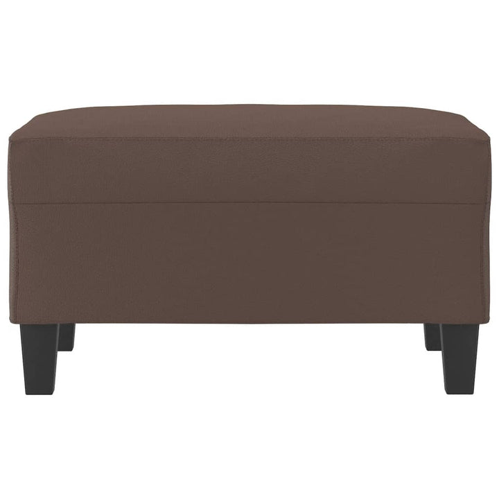 fodskammel 70x55x41 cm kunstlæder brun