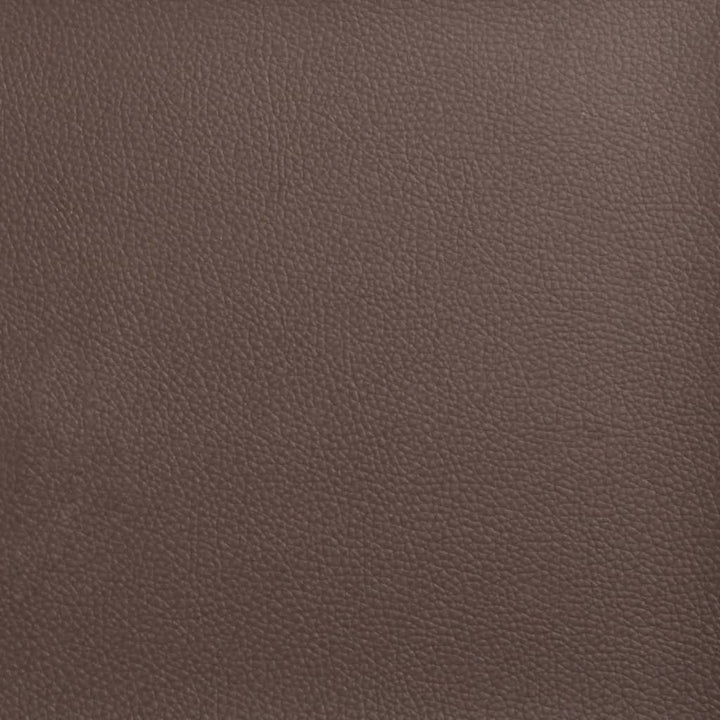 fodskammel 70x55x41 cm kunstlæder brun