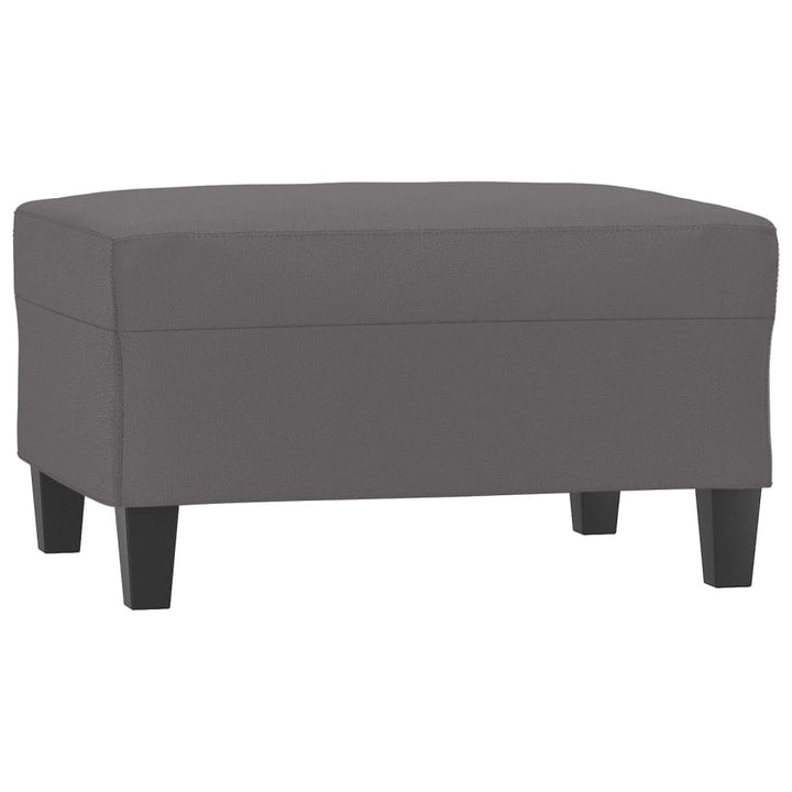 fodskammel 70x55x41 cm kunstlæder grå