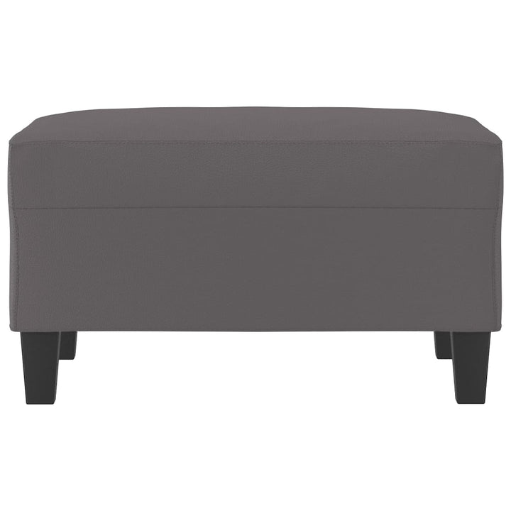 fodskammel 70x55x41 cm kunstlæder grå