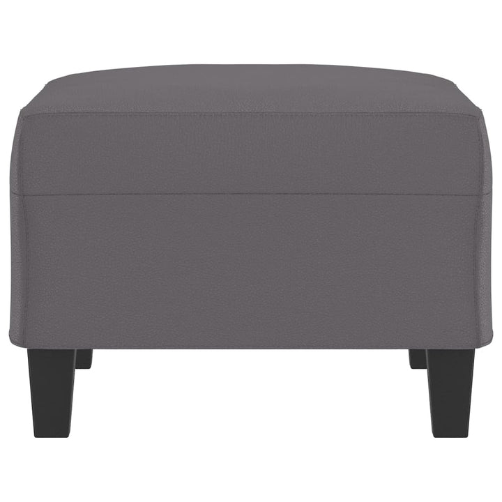 fodskammel 70x55x41 cm kunstlæder grå