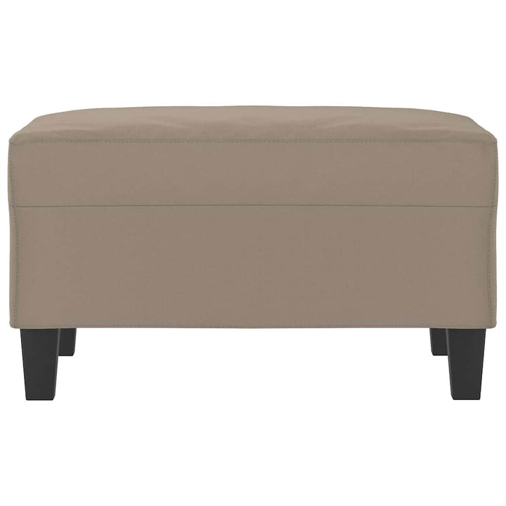 fodskammel 70x55x41 cm mikrofiberstof gråbrun