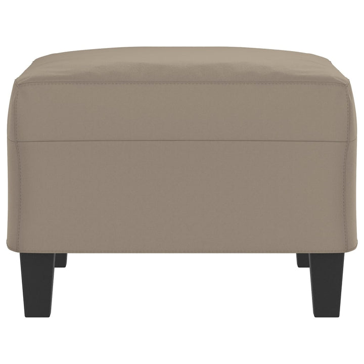 fodskammel 70x55x41 cm mikrofiberstof gråbrun