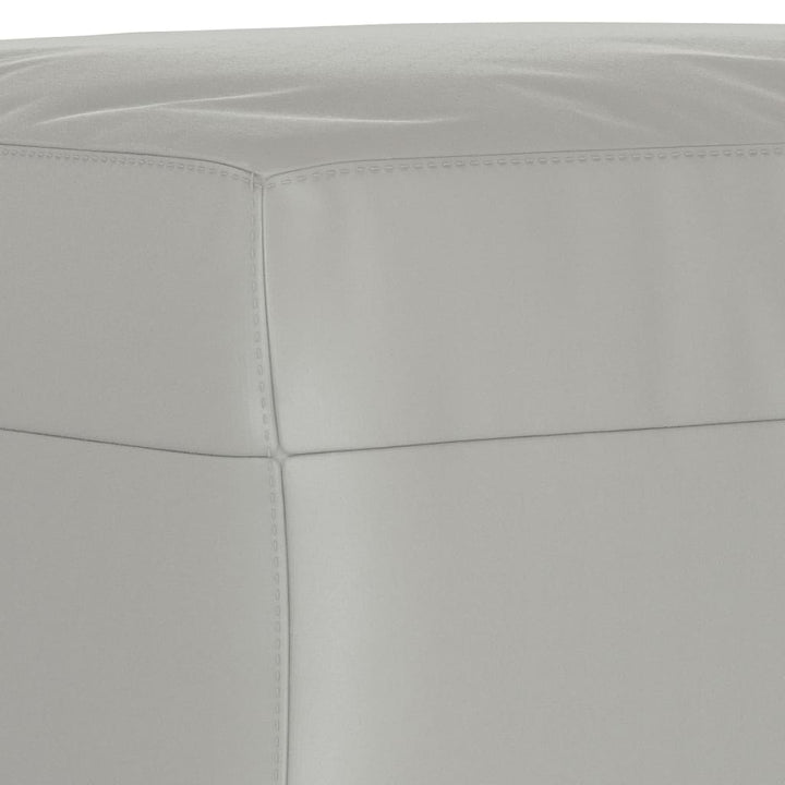 fodskammel 70x55x41 cm mikrofiberstof lysegrå