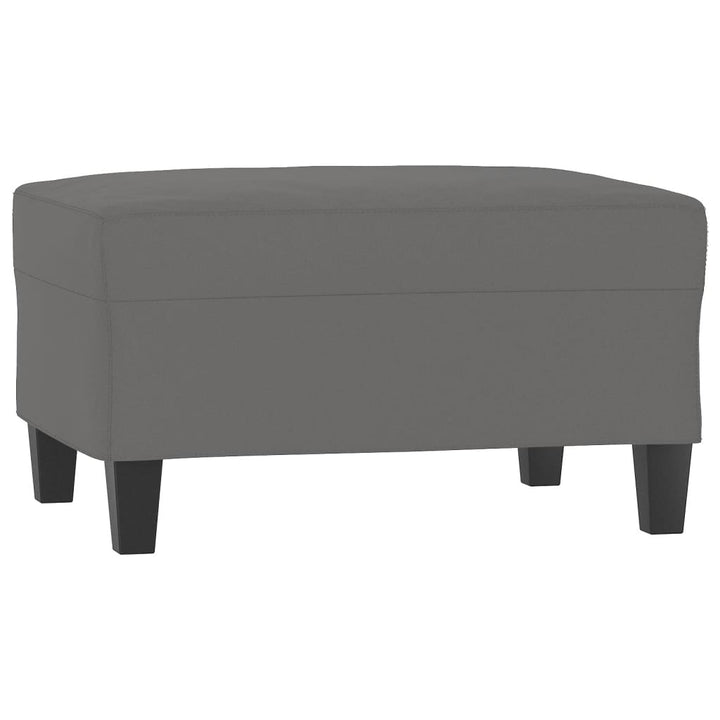 fodskammel 70x55x41 cm mikrofiberstof mørkegrå