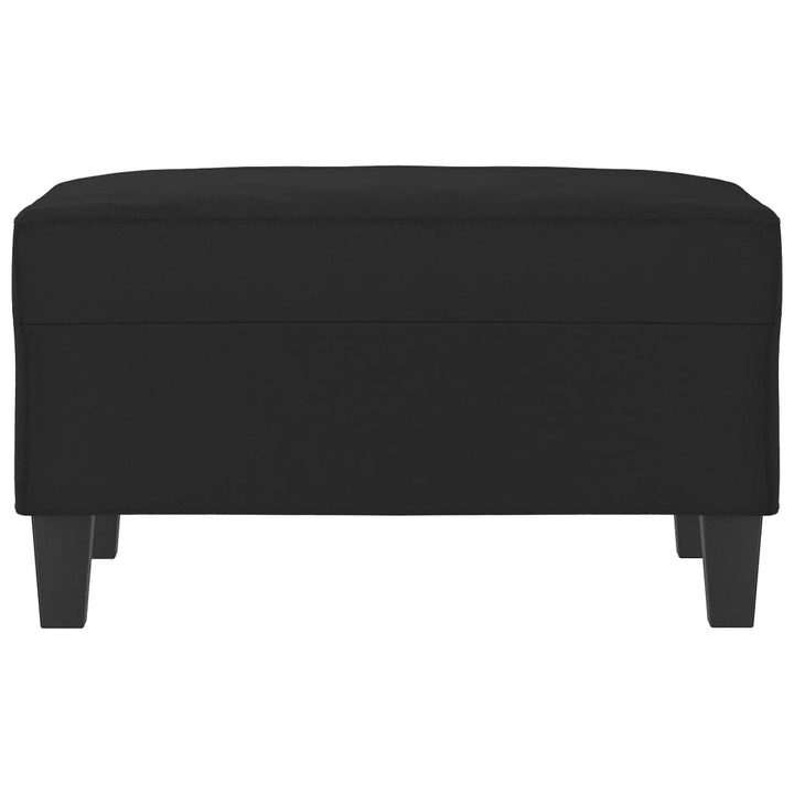 fodskammel 70x55x41 cm mikrofiberstof sort
