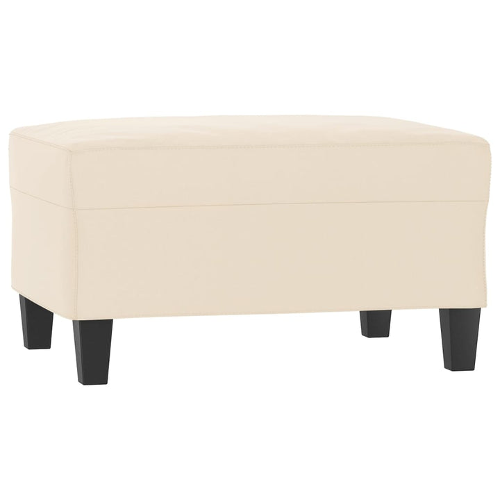 fodskammel 70x55x41 cm mikrofiberstof beige