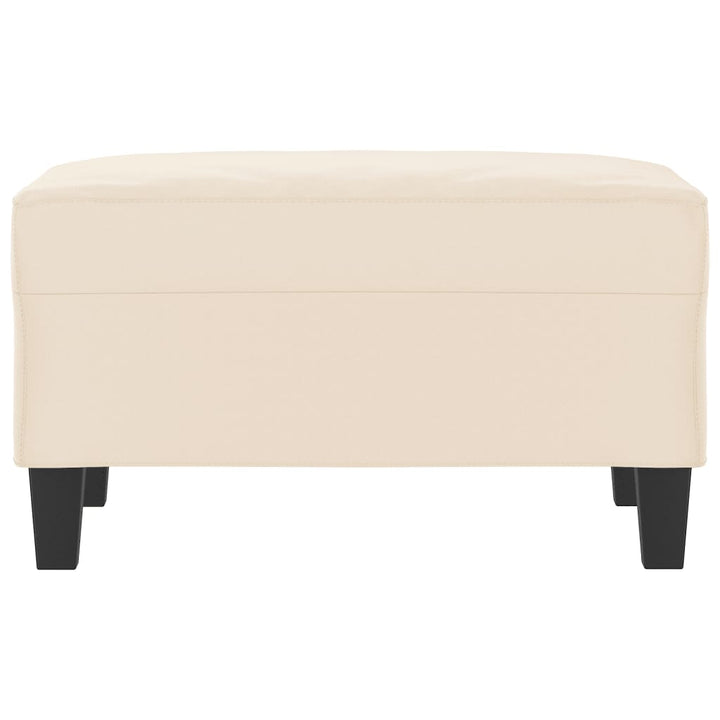 fodskammel 70x55x41 cm mikrofiberstof beige