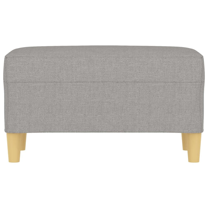 bænk 70x35x41 cm stof lysegrå
