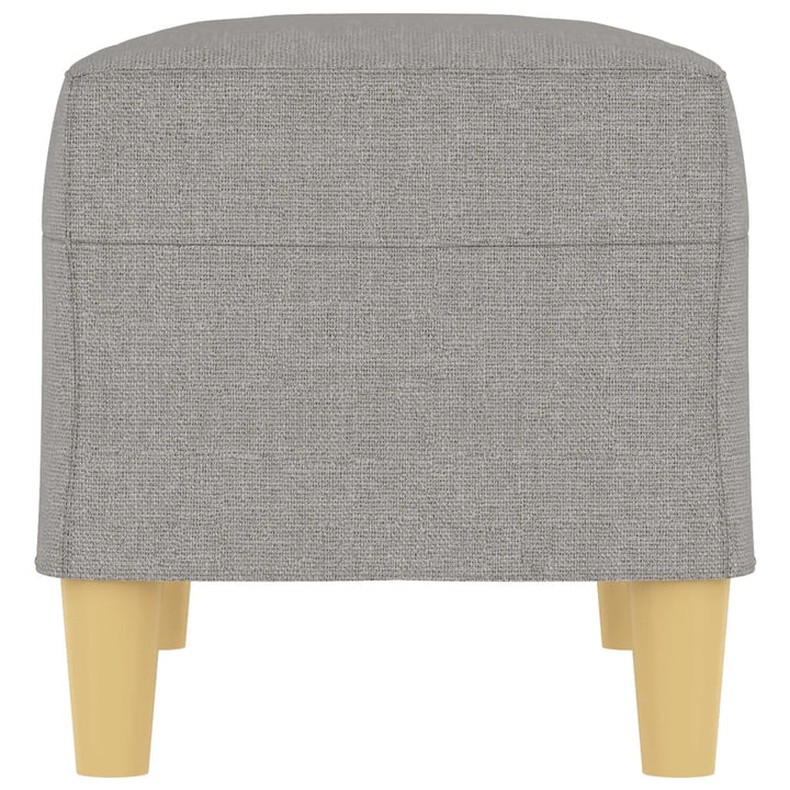 bænk 70x35x41 cm stof lysegrå