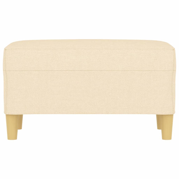 bænk 70x35x41 cm stof cremefarvet