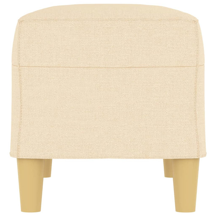 bænk 70x35x41 cm stof cremefarvet